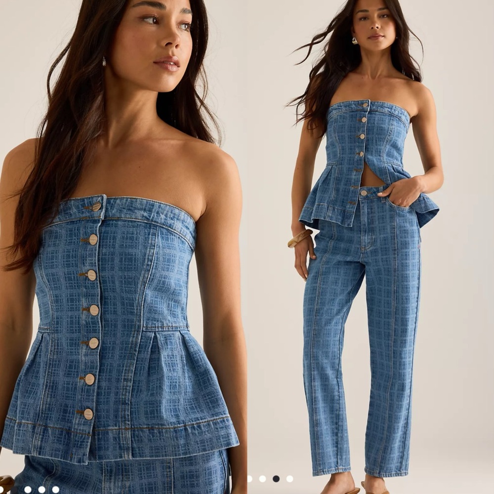 Damson Madder Eloise Bandeau Top